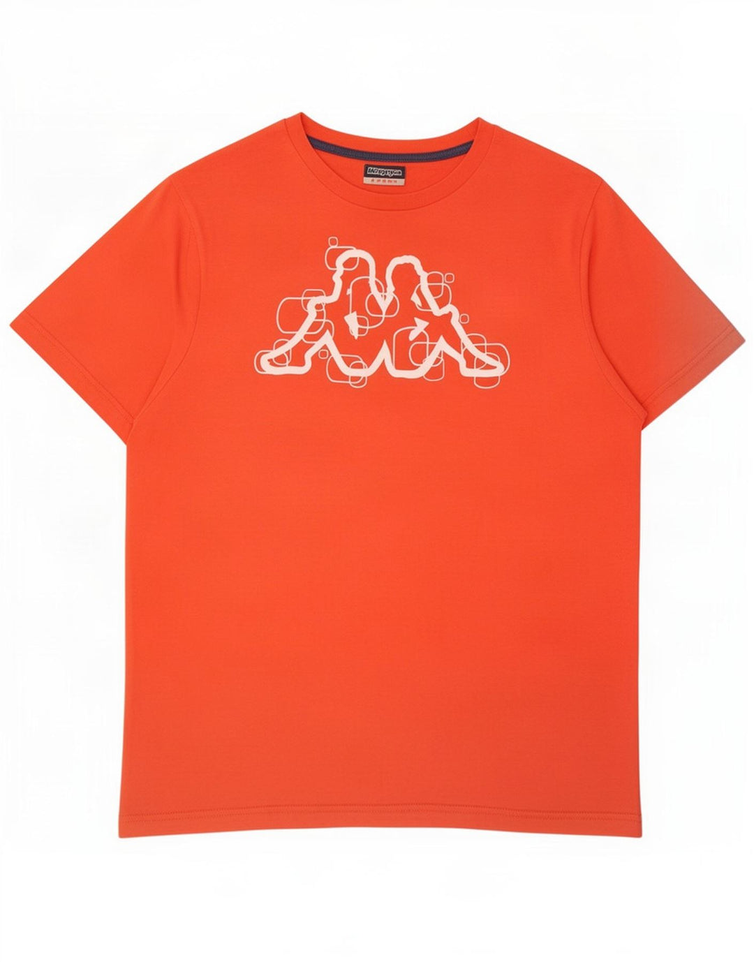 Kappa T-Shirt Graphique Homme Large Orange