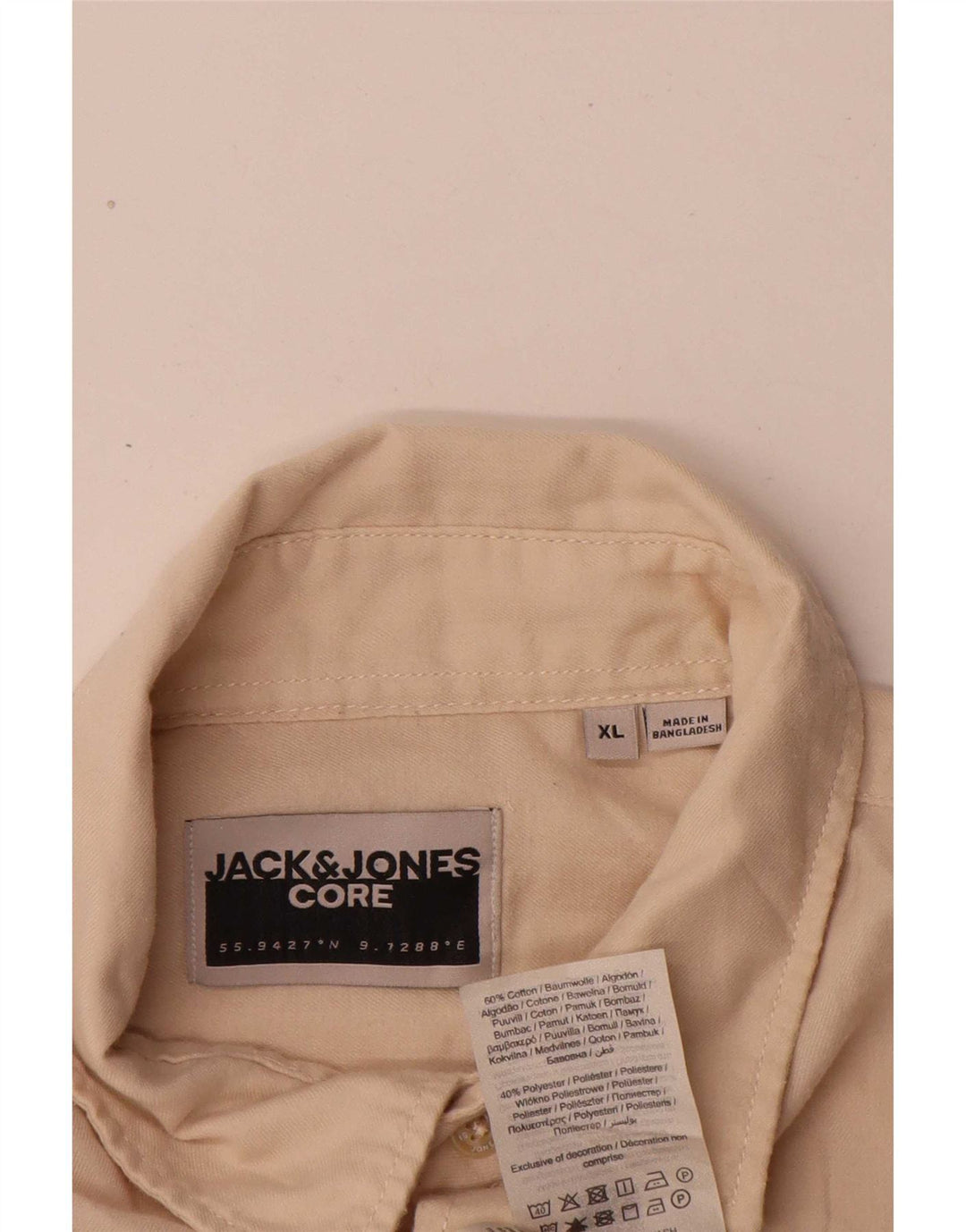 Jack & Jones Chemise Homme XL Coton Beige