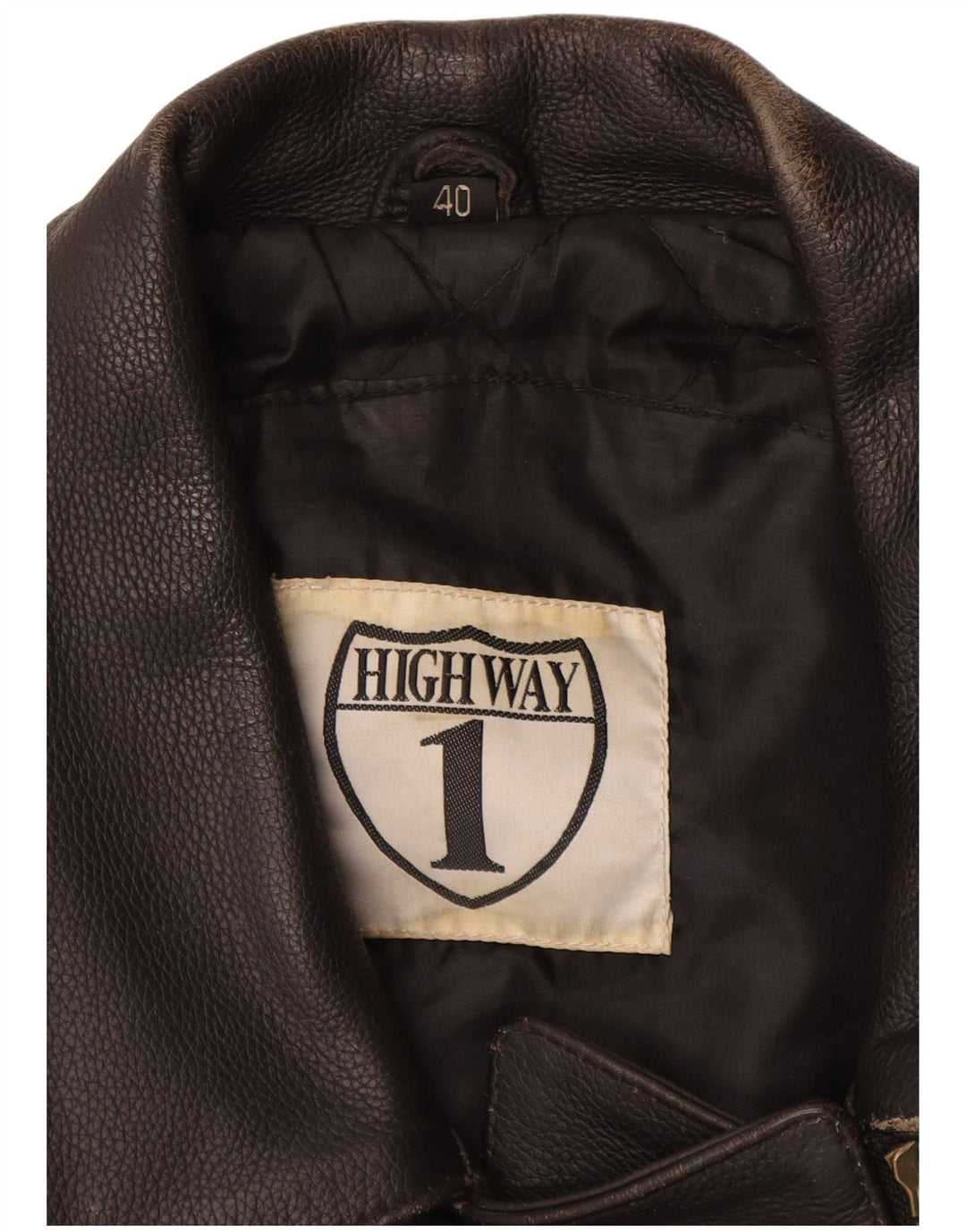 HIGHWAY 1 Veste de motard pour femme IT 40 Petit cuir noir