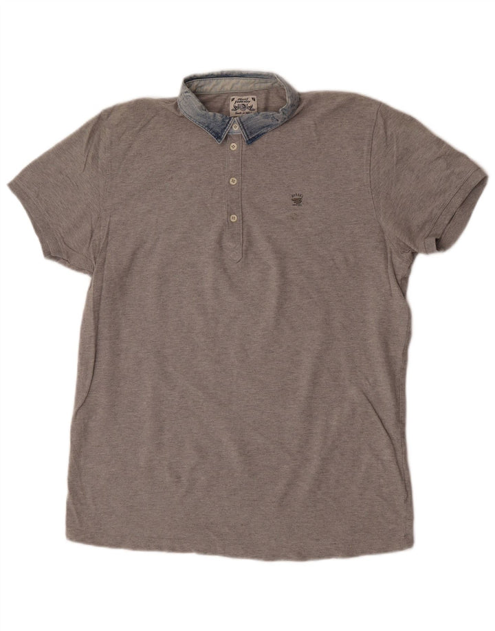 Diesel Polo Homme 2XL Gris Colorblock Coton