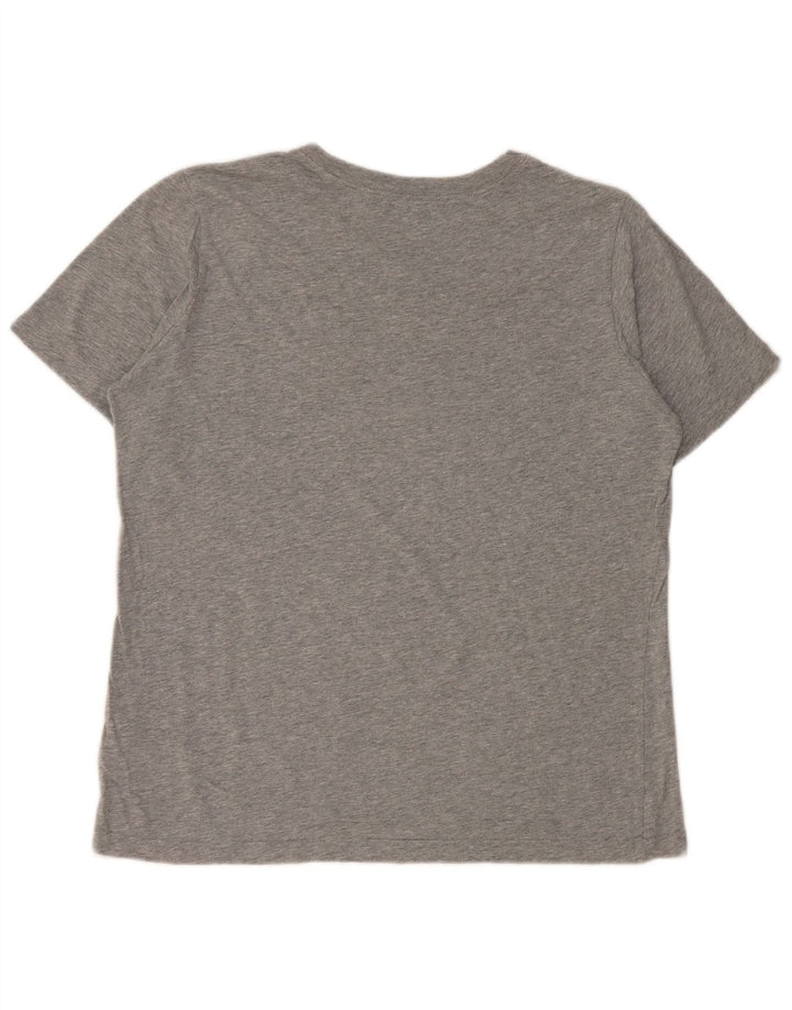 NIKE T-shirt graphique coupe standard pour femme UK 18 XL Gris Coton