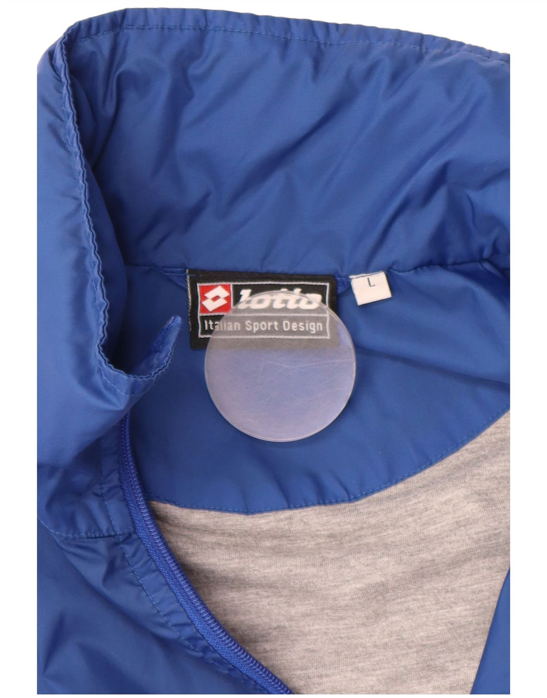 LOTTO Veste de pluie à capuche pour homme UK 40 Large Bleu Nylon