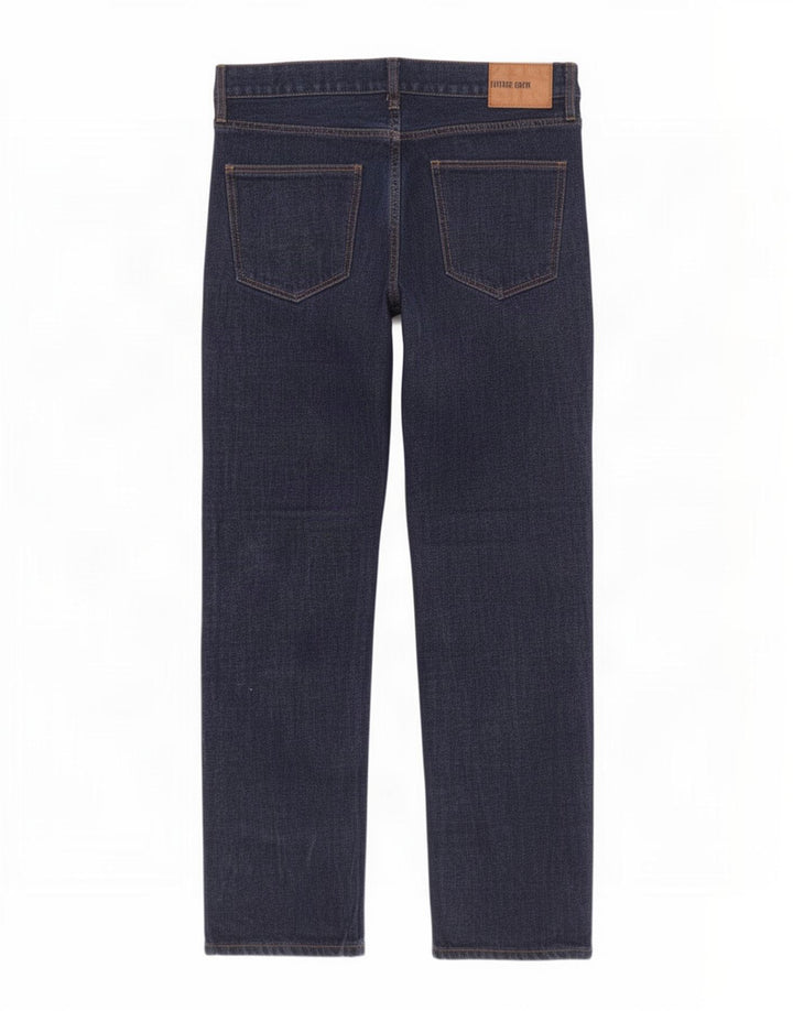 Fat Face Jean droit homme W36 L32 bleu marine coton