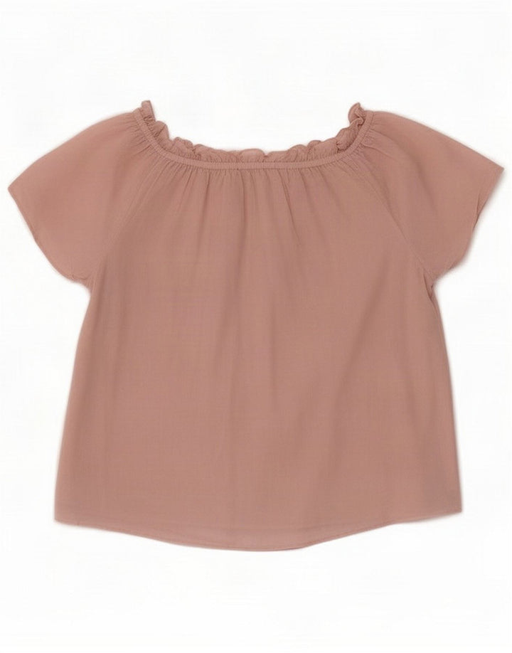 Intrend Haut à épaules dénudées pour femme UK 16 Large Rose Coton