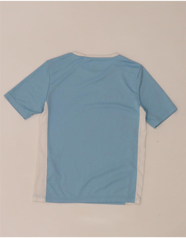 Adidas Garçon Aeroready T-Shirt Top 9-10 ans Bleu Colorblock Polyester