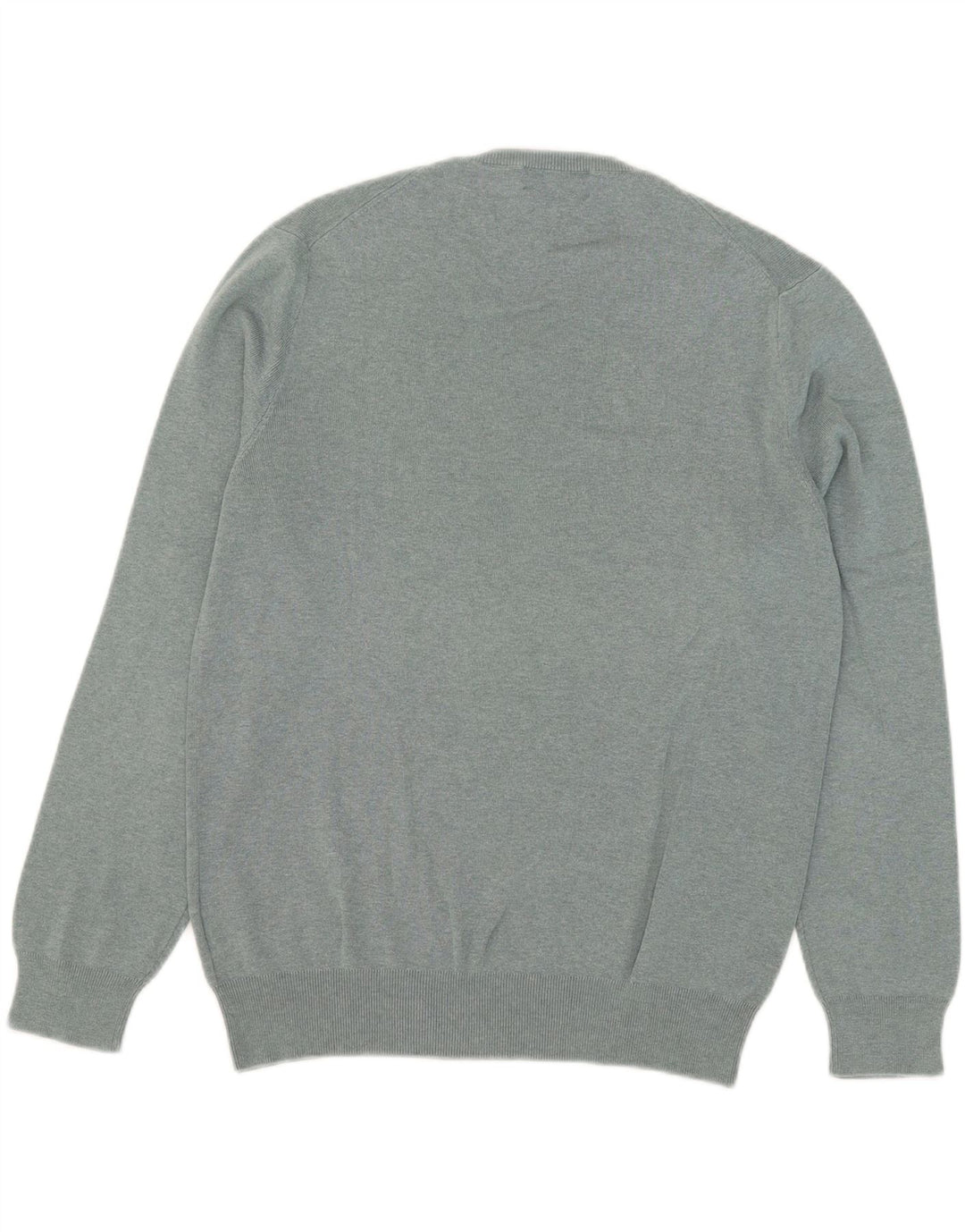 Polo Ralph Lauren Pull Col V Homme Gris Moyen Coton