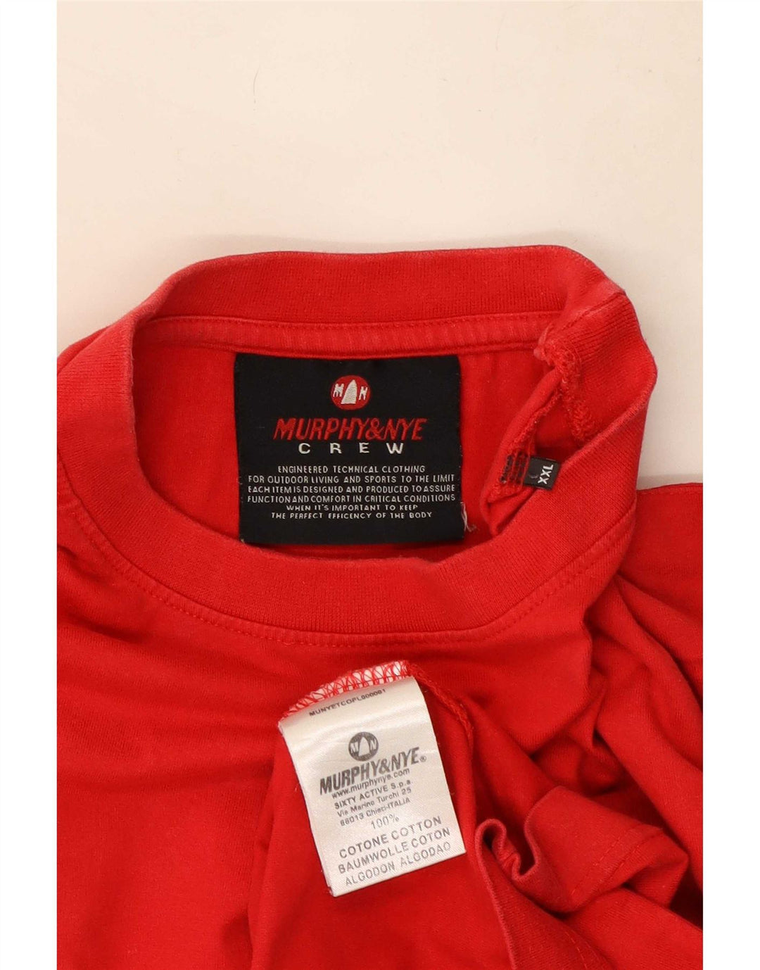 Murphy & Nye T-shirt graphique pour homme en coton rouge 2XL