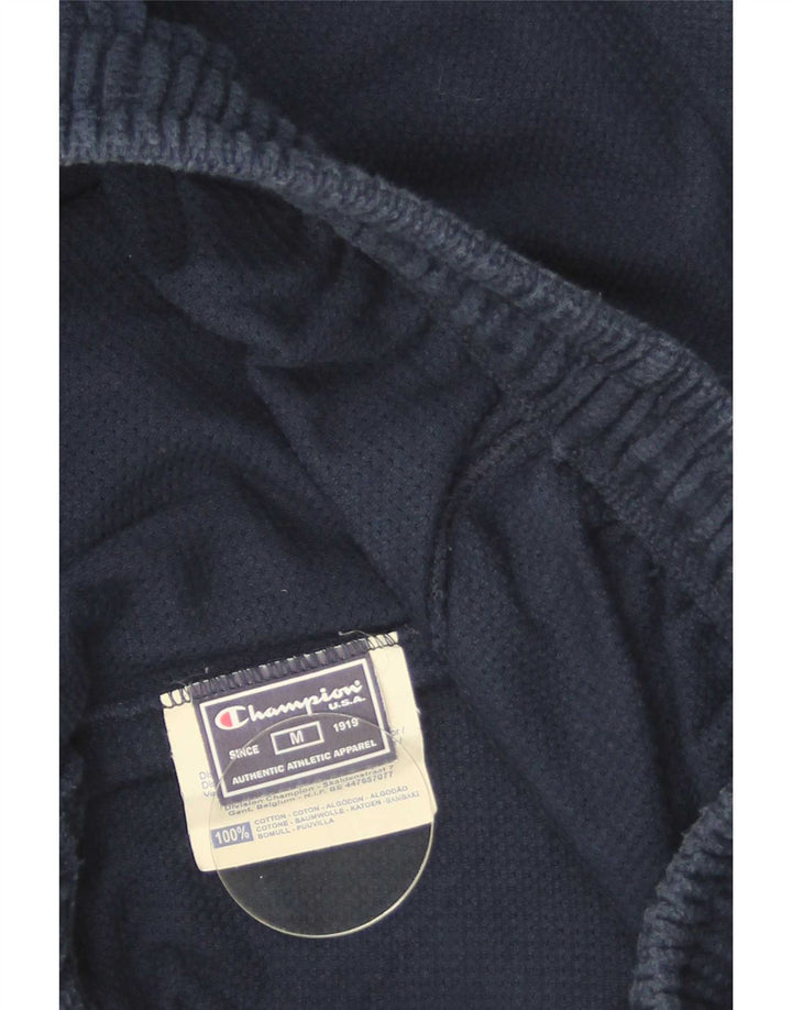Champion Short de Sport Graphique Homme Bleu Marine Moyen Coton