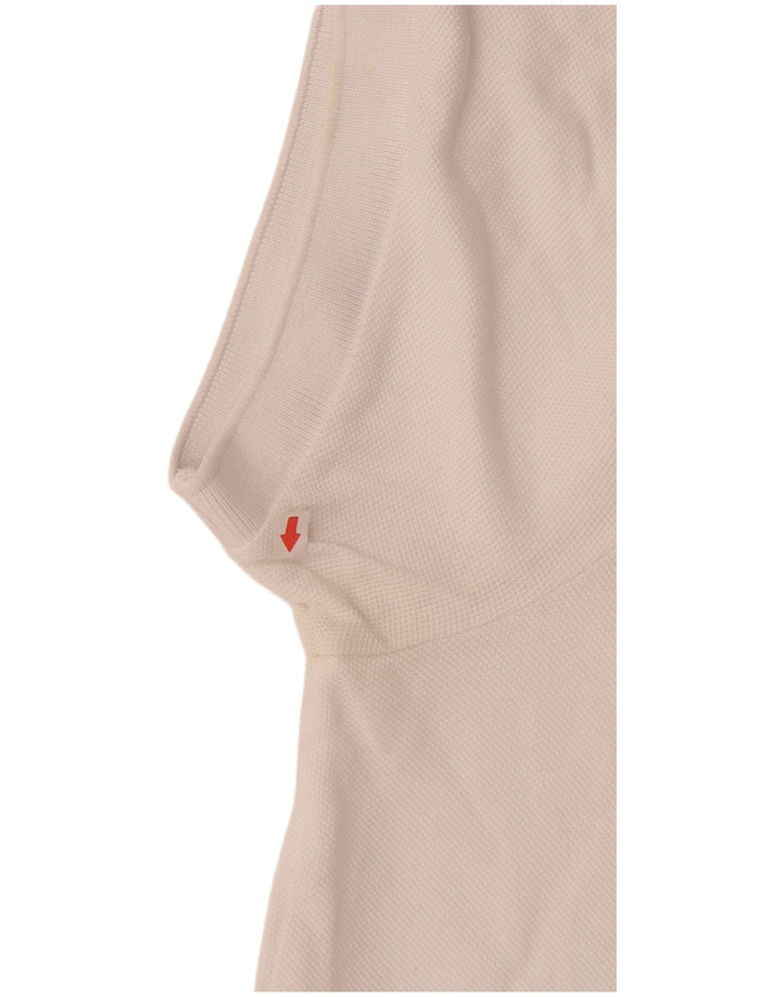 LACOSTE Homme Graphic Regular Fit Polo Taille 5 Grand Coton Blanc