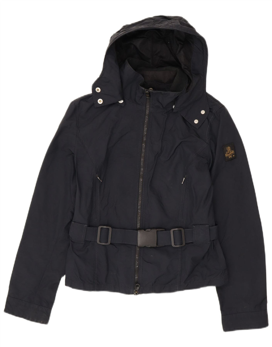 Refrigiwear Veste de pluie à capuche Cruz pour femme UK 12 Bleu marine moyen Polyamide