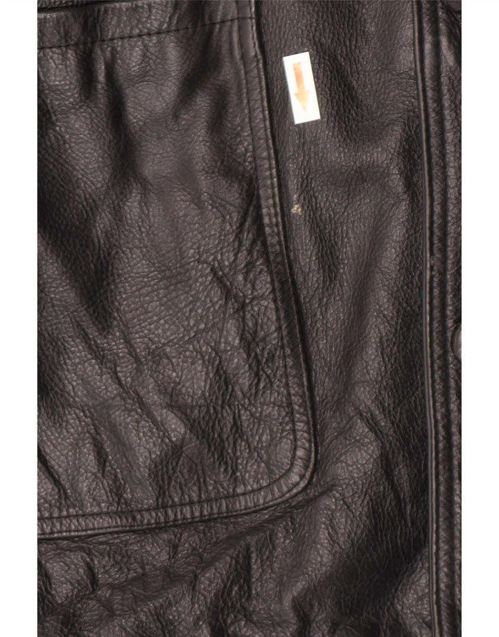 veste en cuir homme vintage IT 52 XL Noir