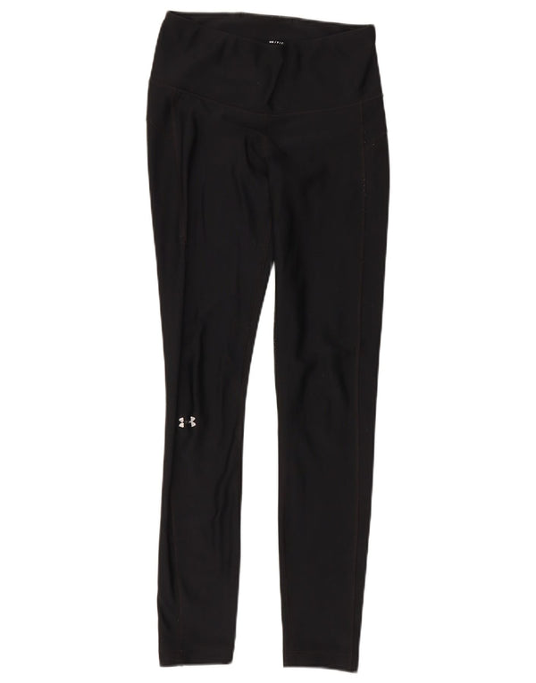 UNDER ARMOUR Legging Heat Gear pour femme UK 10 Petit Noir