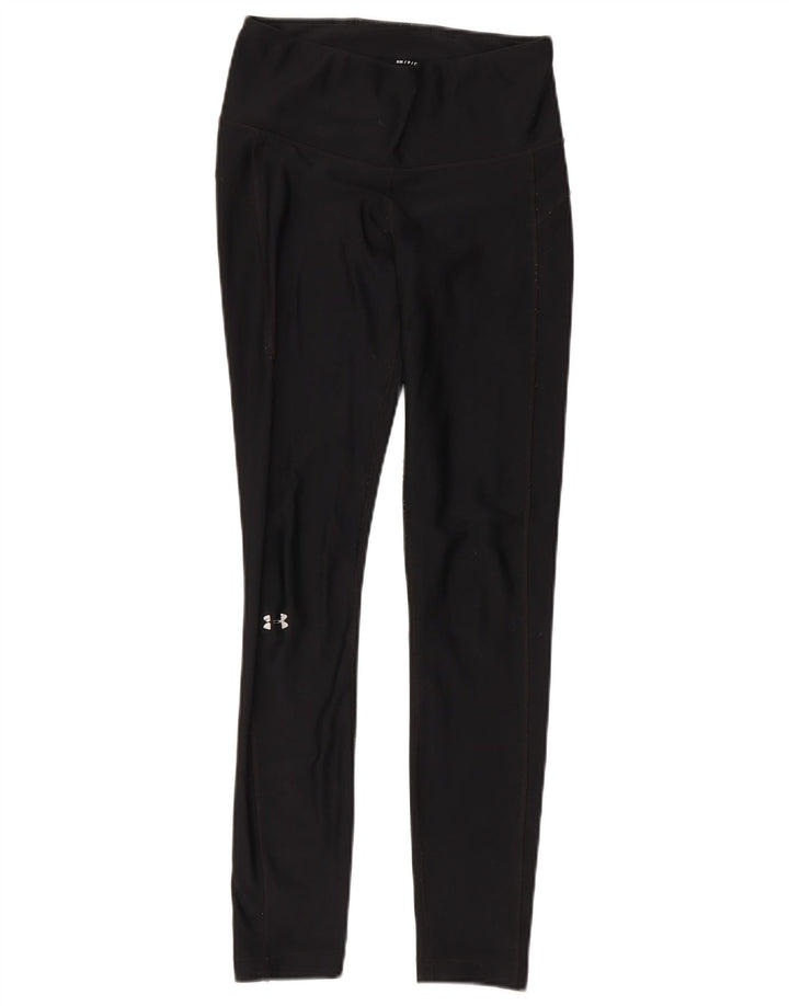 UNDER ARMOUR Legging Heat Gear pour femme UK 10 Petit Noir