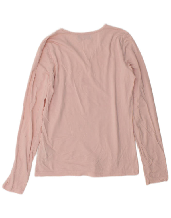 Kappa Haut graphique à manches longues pour femme UK 10 Petit coton rose