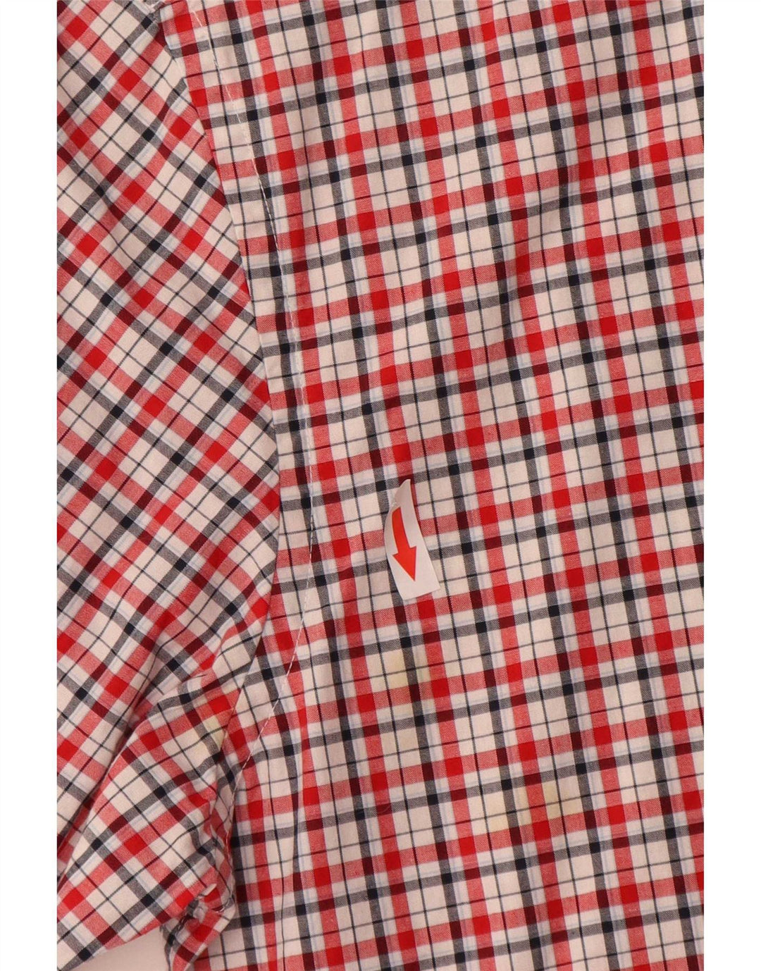 Tommy Hilfiger Chemise sur mesure pour homme en coton à petits carreaux rouges