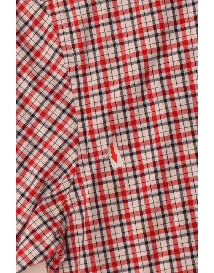 Tommy Hilfiger Chemise sur mesure pour homme en coton à petits carreaux rouges