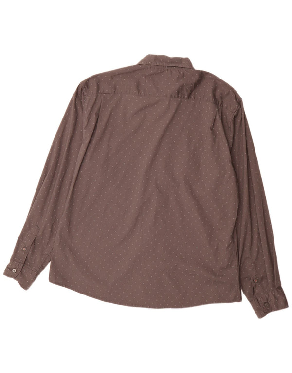 Wrangler Chemise Flex for Comfort Regular Fit XL en coton à pois pour homme Gris