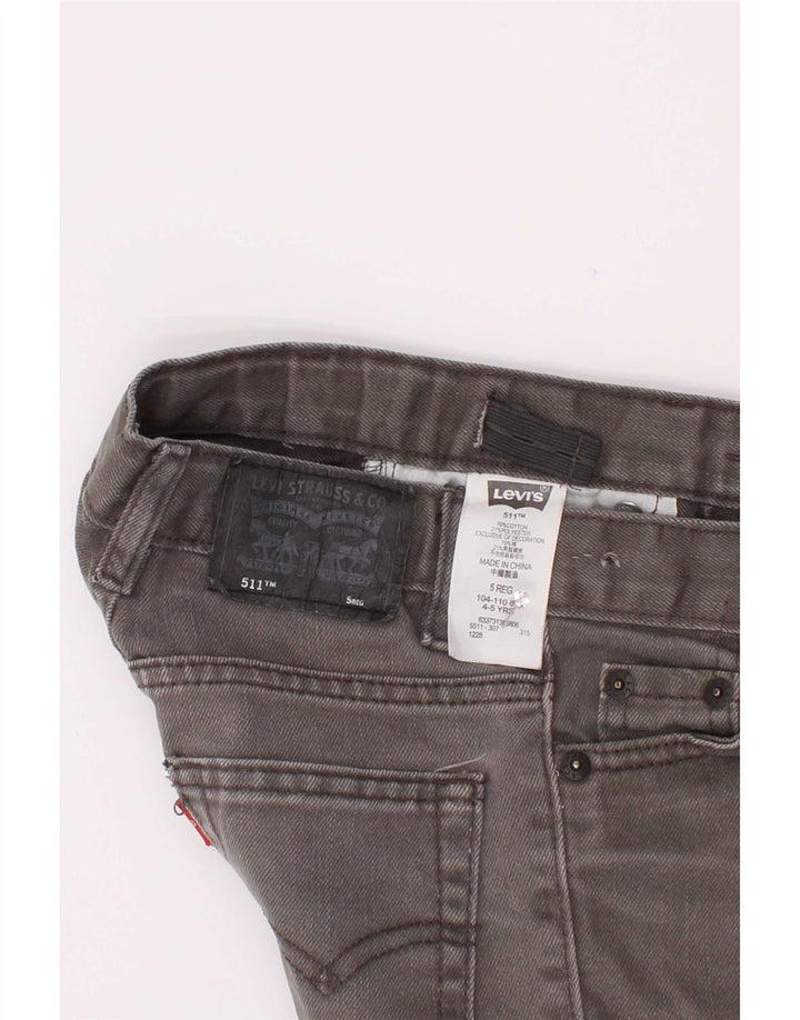 Levi's Garçons 511 Jean Slim Déchiré 4-5 Ans W22 L18 Gris Coton