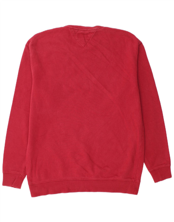 TOMMY HILFIGER Sweat-Shirt Coupe Relax Homme Rouge Moyen Coton