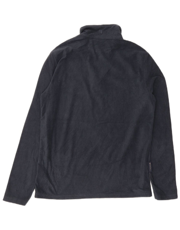 Mountain Warehouse Pull polaire à col zippé pour homme XS Bleu marine Polyester