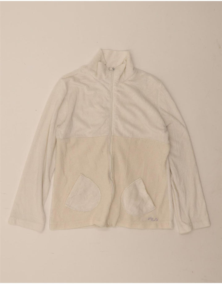 Fila Veste polaire pour femme UK 16 Large Blanc