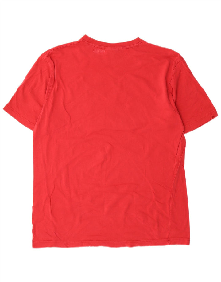 Oncle Sam T-shirt graphique pour homme en coton rouge moyen