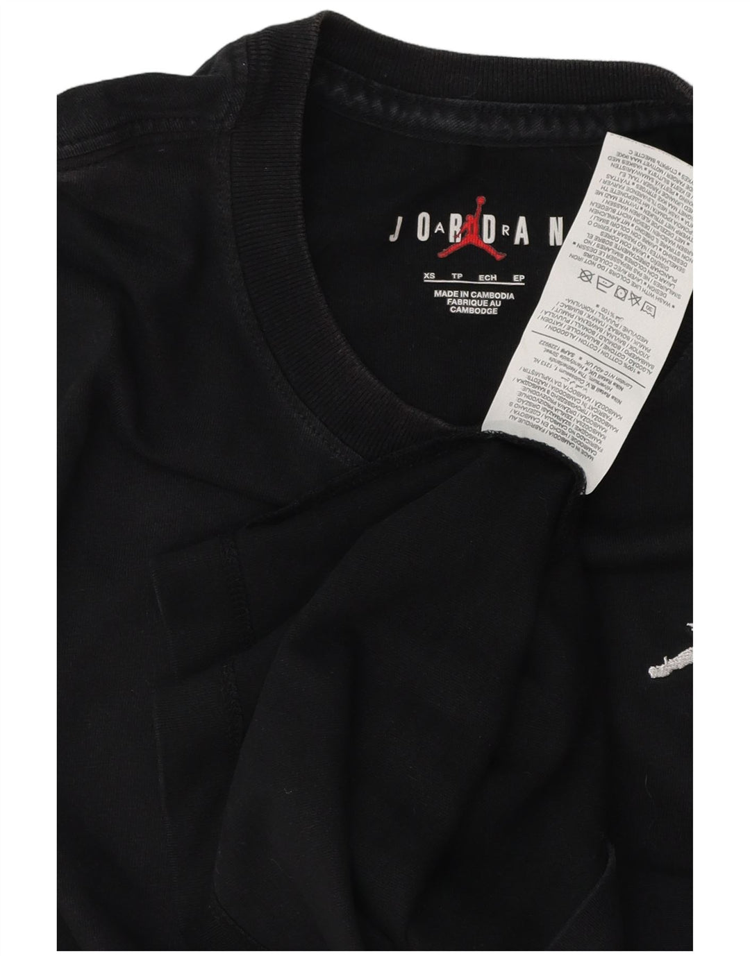 Jordan T-Shirt Homme Haut XS Noir Coton