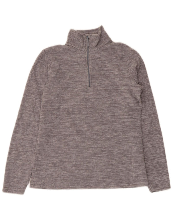 Mountain Warehouse Pull polaire à col zippé pour femme UK 8 Small Gris moucheté