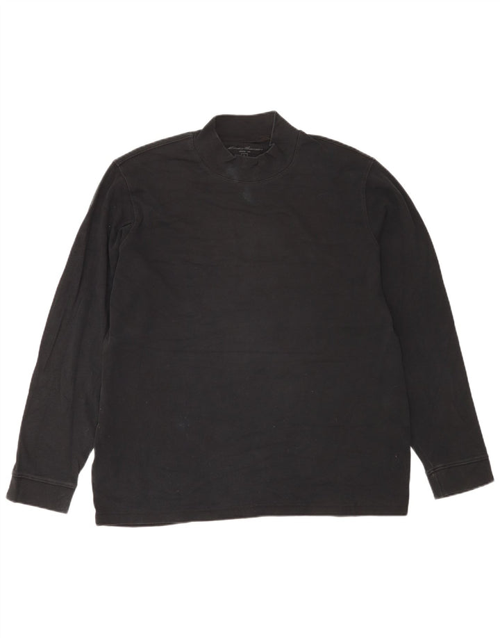 Eddie Bauer Haut à manches longues pour homme en coton noir