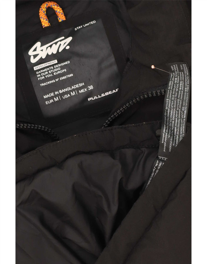 Pull & Bear Gilet rembourré pour homme UK 38 Medium Noir Polyester