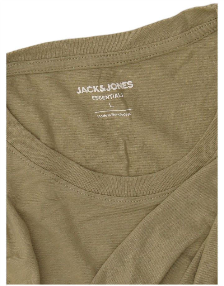 JACK & JONES T-Shirt Graphique Homme Kaki Large