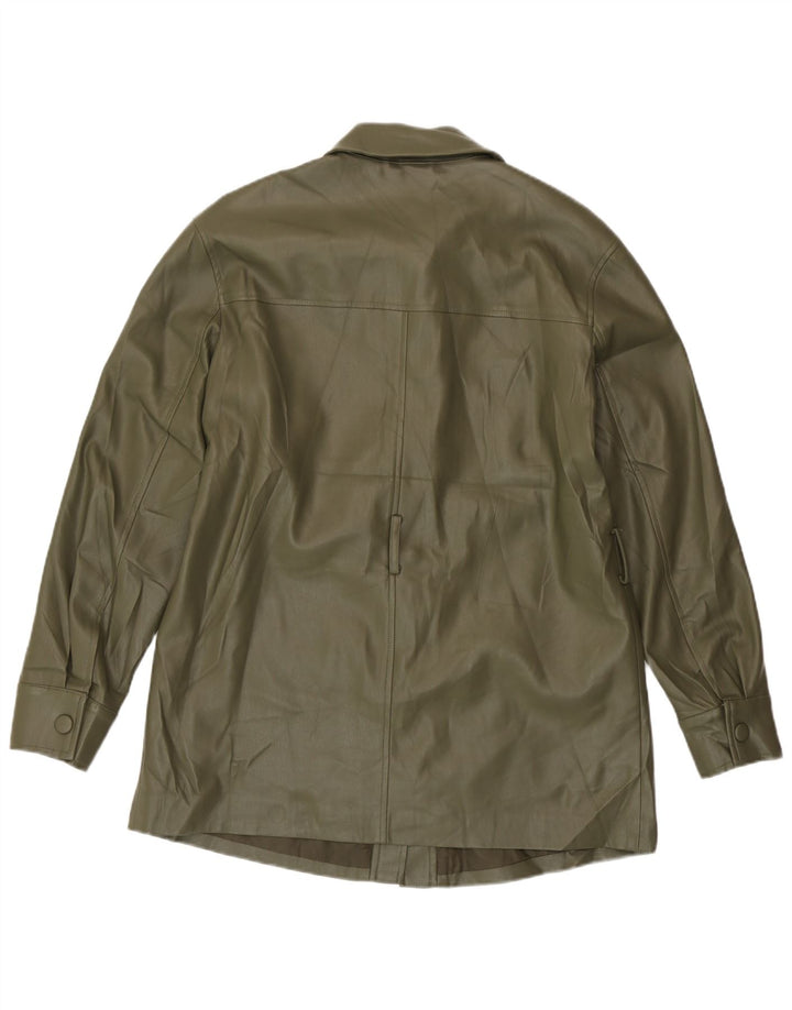 Marks & Spencer Veste utilitaire surdimensionnée pour femme UK 10 Small Kaki