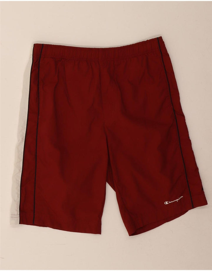 Champion Short de Sport Homme Bordeaux Moyen Polyamide Colorblock