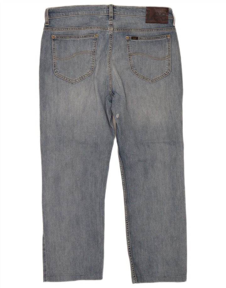 Lee Jean Court Femme W32 L24 Bleu