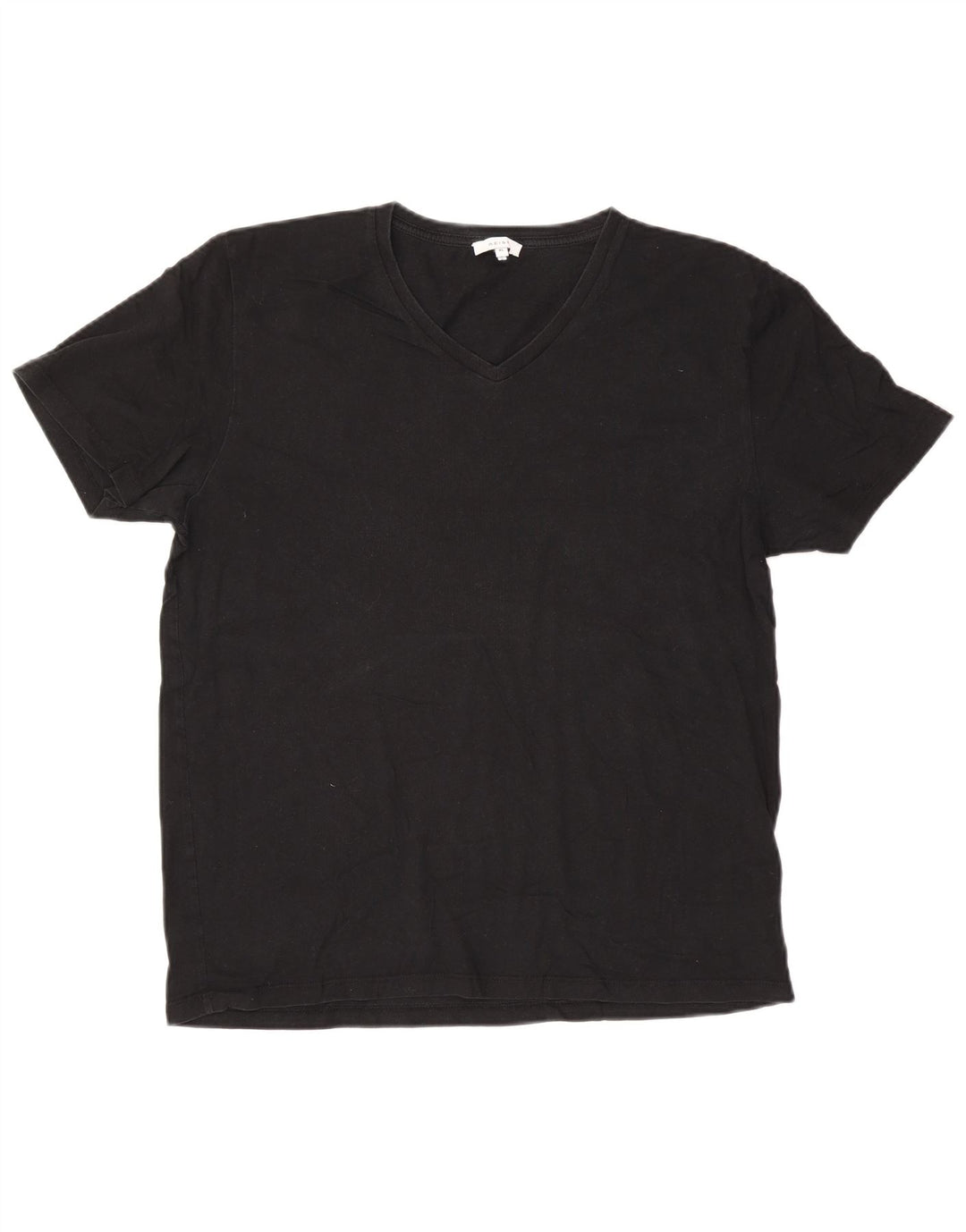 Reiss T-Shirt Homme Top XL Noir Coton