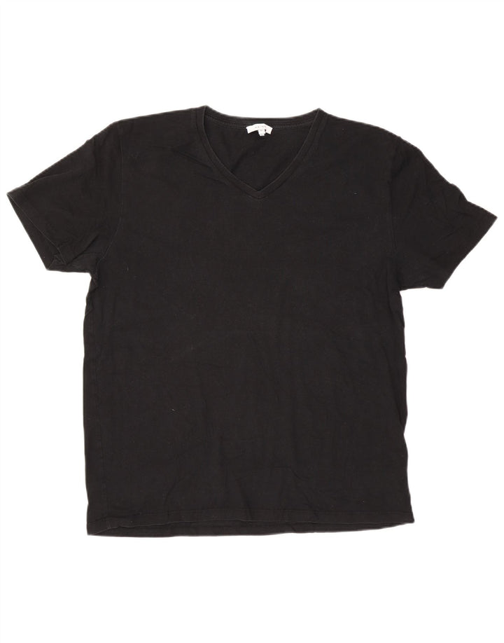 Reiss T-Shirt Homme Top XL Noir Coton