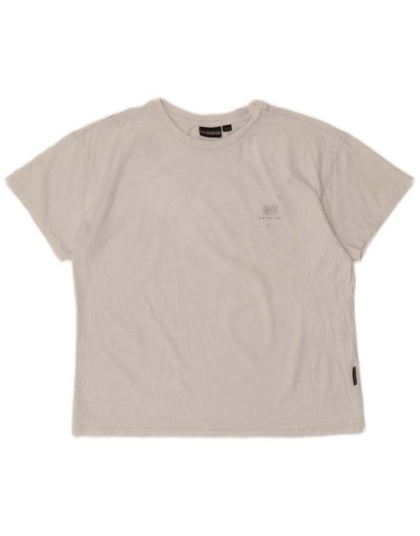 NAPAPIJRI T-Shirt Femme UK 14 Medium Blanc