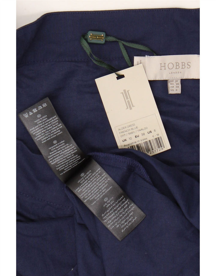HOBBS Robe surdimensionnée à épaules dénudées pour femme UK 10 Petit Bleu Marine Floral