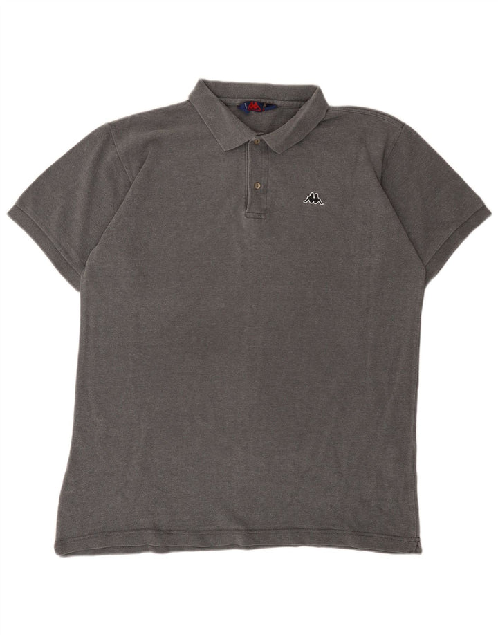 KAPPA Polo Homme XL Gris Coton