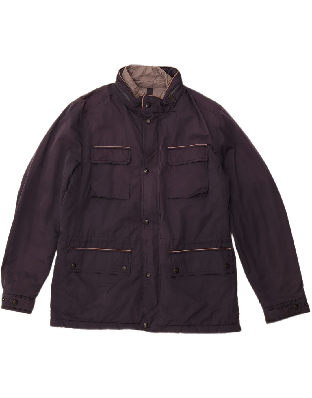 MASSIMO DUTTI Veste Utilitaire Homme UK 44 2XL Bleu Marine Polyester