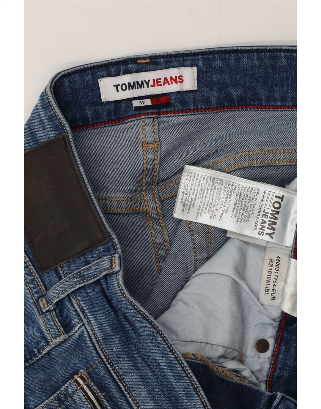 TOMMY HILFIGER Jean Slim Homme W32 L30 Bleu Coton