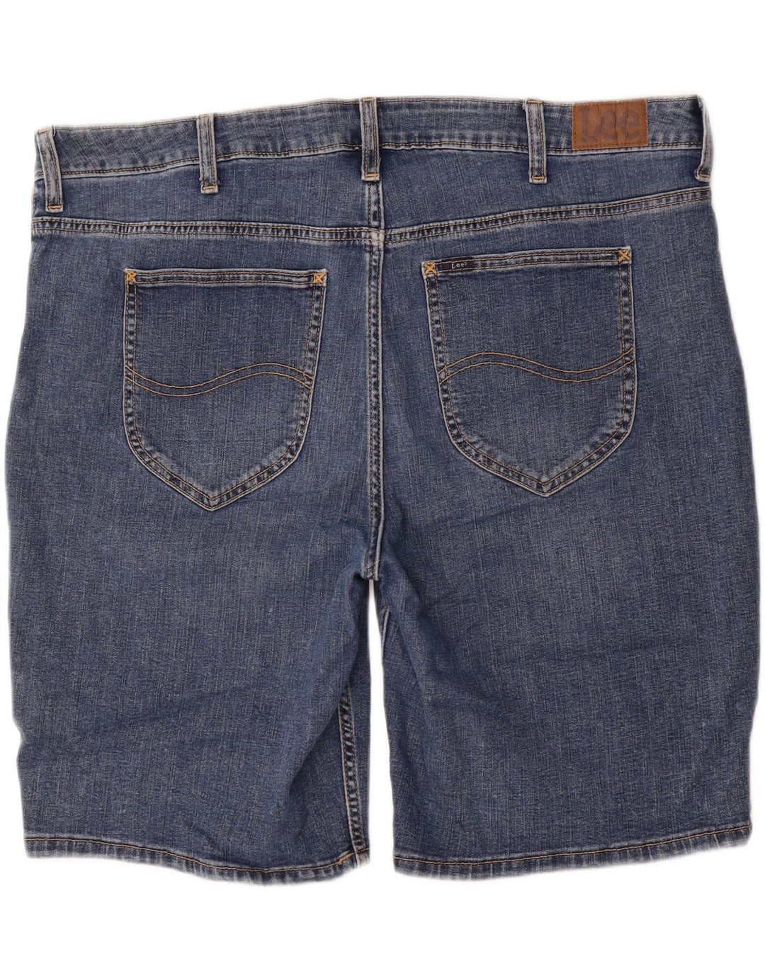 LEE Bermuda en jean taille moyenne pour femme W44 3XL Bleu