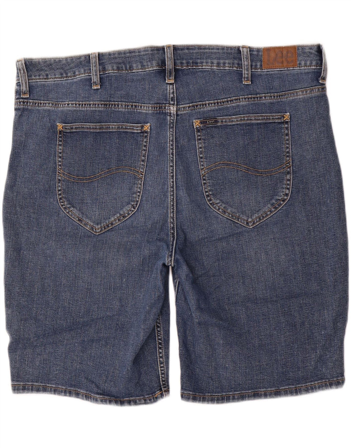 LEE Bermuda en jean taille moyenne pour femme W44 3XL Bleu