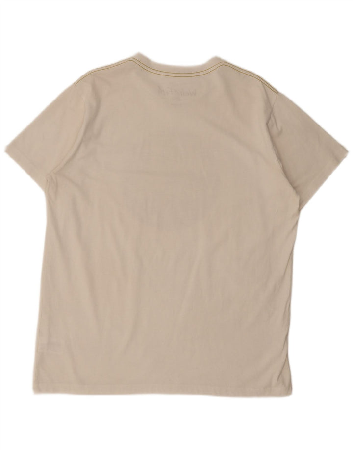 Weird Fish T-Shirt graphique pour hommes, haut XL en coton blanc