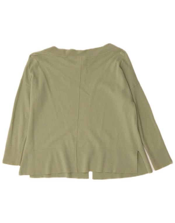 Reiss Pull surdimensionné à col bateau pour femme UK 6 XS en laine verte