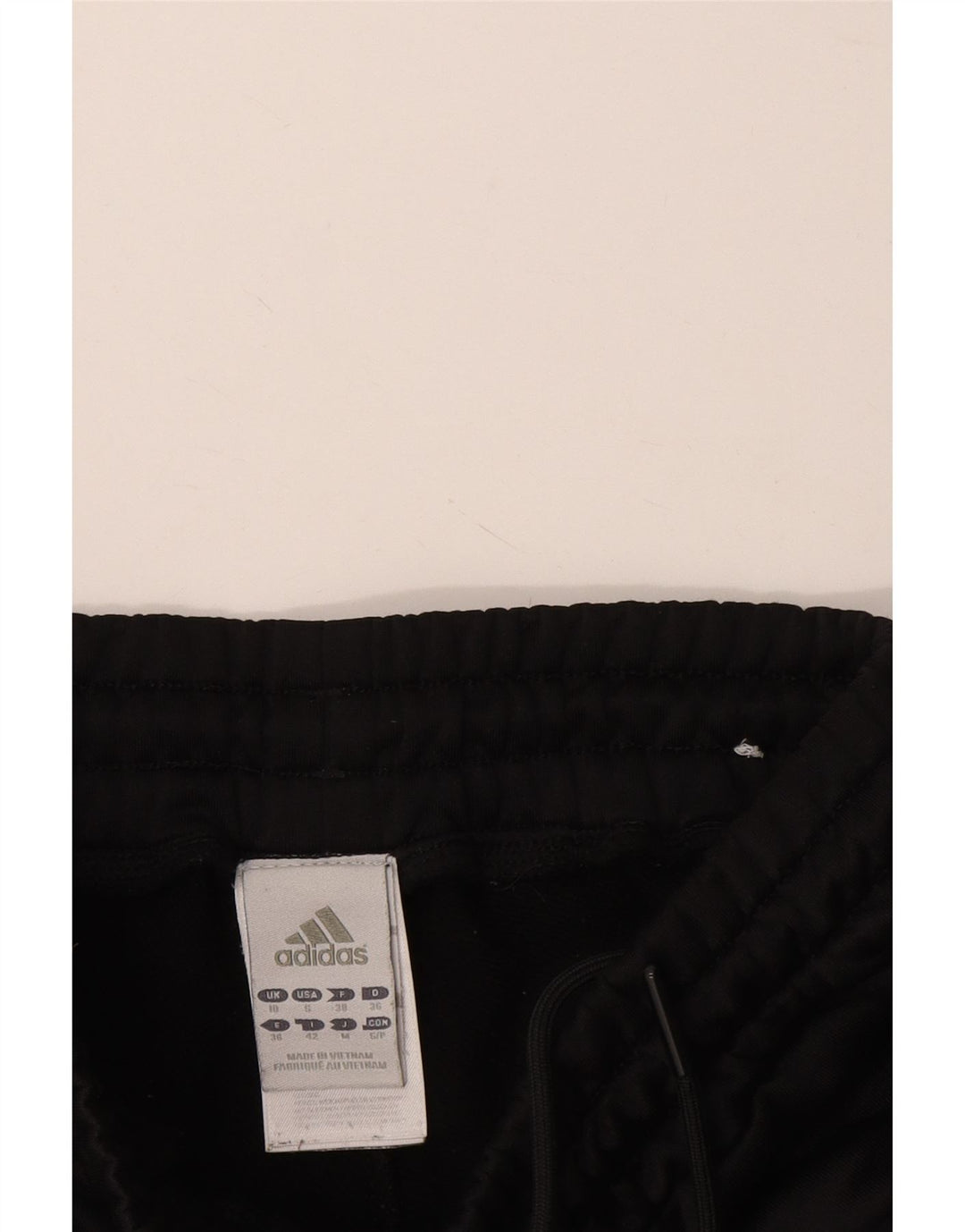 ADIDAS Pantalon de survêtement pour femme UK 10 Small Noir Polyester