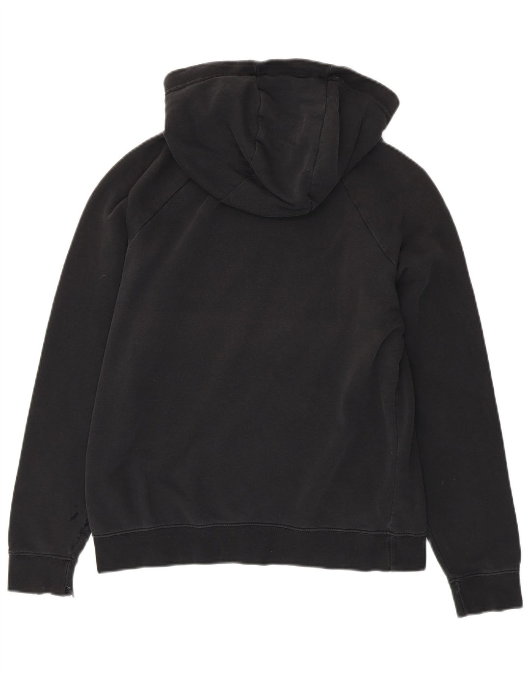 NIKE Pull à capuche pour femme UK 14 en coton noir moyen