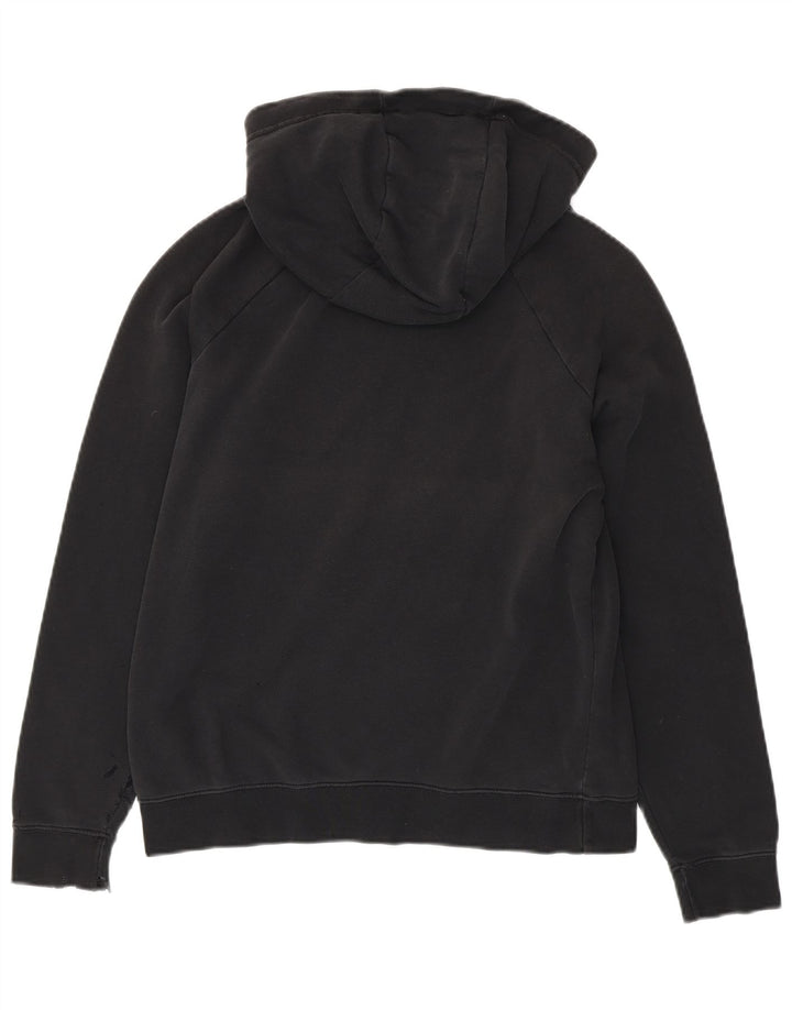 NIKE Pull à capuche pour femme UK 14 en coton noir moyen