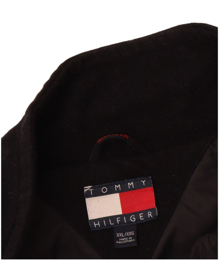 Tommy Hilfiger Veste utilitaire pour hommes UK 44 2XL Laine colorblock noire