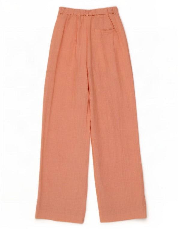 Pantalon Chino Pegged Femme Zara Petit W26 L30 Lin Rose